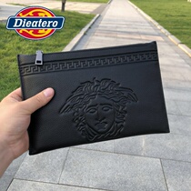 New Fashion Tide Cards Mens Hands Bag for European and American Leisure Handbags Mens Young Handheld Bag Letter Enveloping packet