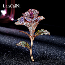 Brooch womens accessories Rose corsage Korean simple and wild luxury atmosphere high-end coat cardigan pin buckle