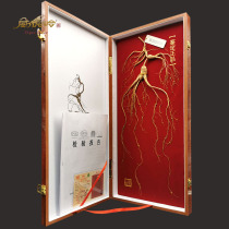Wei Hualing Changbai Mountain ginseng national inspection Principal certificate Noyama Ginseng Solid wood gift box Old-age forest for 30 years of bubble wine