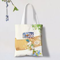 National Wind Arts and Art Brief Cloth Bag Women Retro Single Bag Students 100 Lap Bag Large Capacity Shopping Bag Handbag