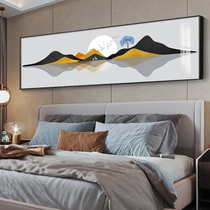 Abstract landscape bedroom decoration painting new Chinese master bedroom room wall banner mural modern simple bedside painting