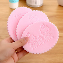 50 pieces of cute cartoon wash face cleaning puff natural face sponge makeup powder puff thickened delicate cotton seaweed