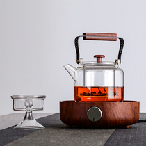 Wu Zen glass cooking teapot high temperature thickening bubble teapot household electric pottery steamed teapot tea cooker small set