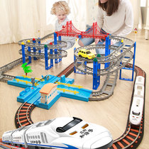 High-speed rail Tony Harmony Mas small train toy rail car over the mountain EMU electric boy 2 racing car 618 train