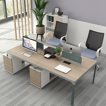 Modern simple office furniture staff office table and chair combination computer screen work table staff table