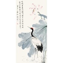 Immediate shooting Zhang Qingyong He hand-painted Chinese painting flower and bird painting Fidelity calligraphy collection decoration