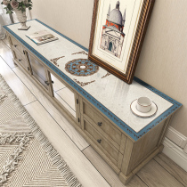 European high-end mahogany solid wood TV cabinet table mat waterproof and anti-scald pvc printing tablecloth cover cloth mat