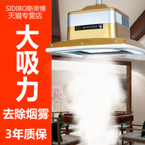 Chess room Mahjong hall Air purifier lamp Household smoking Smoking lift Study Tea house Square chandelier