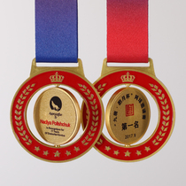 Creative Metal Medal Customized Team Honor Award Zhang event Competition rotation listed as gold and silver bronze commemorative medals