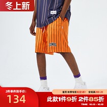 ZONOS 2021 summer new sports shorts mens retro basketball stripes loose breathable casual five-point pants