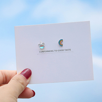 S925 sterling silver seven-color rainbow colorful aurora unicorn earrings cute Moonstone girl earrings sweet student