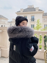  2020 fashion new down jacket womens winter long oversized fox fur collar over the knee thickened loose high-end jacket