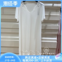 Salte LN2012 female cotton mulberry silk comfortable pure color minimalist home thin pyjamas 2180