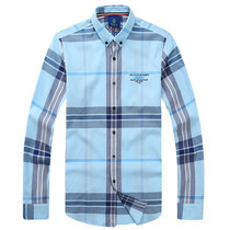 GOLD SHARK ACS11807 Golden SHARK autumn mens shirt Plaid