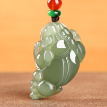 And Tanyu three-foot gold toad jade pendant real jade pendant jade pendant mens jade pendant jade pendant with certificate