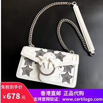 Hong Kong pinko swallows bag high new leather wine bag shoulder bag chain crossbody bag