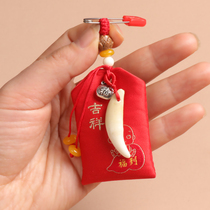 National Wind Baby Pregnant Woman Newborn Baby Infant Peaches Donkey Needle Brooch Carry-on With Dog Tooth Hair Pendant