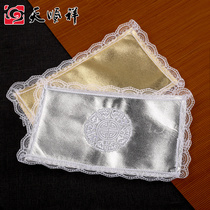 Laid Gold Cover Silver By Bone Ash Case Special Embroidery Fu Sushou Soft Silk Gold And Silver Covered With Funeral Goods By Sushi