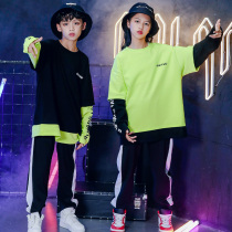 Childrens street dance suit less son hiphop Costume Boy Hip Hop out to wear the fall girls loose necropolis dress