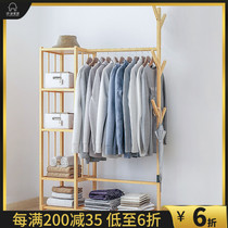 Floor-to-ceiling hangers simple and simple modern household space-saving clothes shelf bedroom hangers coat rack landing