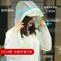 Outdoor hiking one-piece camouflage large size raincoat Adult long male and female king size waterproof large poncho