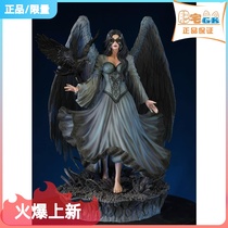 Mansion GK-Dream Figures x Anne S 1 6 Dark Black Angel Statue Handheld Model Animation