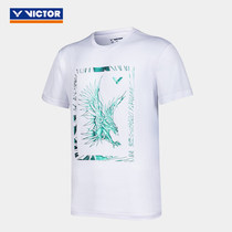 victor Victor Victor Badminton Clothes Wickdor Men and Women Sports T-shirts Short Sleeve Training Series 100231002