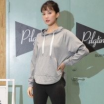 Autumn and winter New European and American simple yoga clothes running yoga hooded clothes breathable quick-drying fitness clothes women