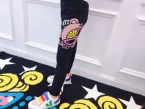 22 spring and autumn new products children girls baby graffiti pacifiers Japanese pull printing leggings thickened and velvet tights
