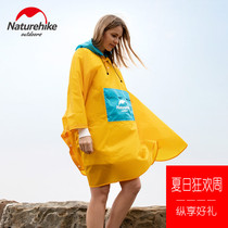 NH Norwegian Fashion Parquet Color Raincoat Adults Outdoor Climbing Hiking Rain Cape Portable Ultralight Windproof Raincoats