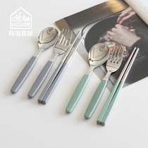 (CreamHouse) Korea ondo same with ins stainless steel children spoon chopsticks fork tableware