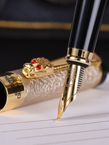 Leading Iridium fountain pen lettering sharp tip elbow beauty pen practice calligraphy painting calligraphy gift box gel pen ins cold wind girl special retro smiling face