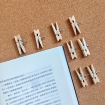 Original Wood Color small wood clips Nails Creativity Cute no Photos Wall Decoration Press Nail by nail