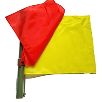 Military signal hand flag small hand flag small hand flag with Horn three-color flash red and yellow hand flag