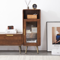 Excellent wood furniture all solid wood Hall Cabinet bookcase living room side cabinet solid wood cabinet locker light luxury simple furniture