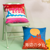 Left Salty Road Cute Cartoon American Holding Pillow Sofa Living Room Dorm Room Bedroom Afternoon Nap Lounge Cushions Dorm Room