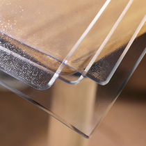 Tea table Table cloth waterproof and washable PVC transparent plastic rubber cushion anti-burn and anti-oil table cushion protective film desk cushion