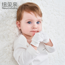 Newbaby newcubaby newborn baby hand and foot cover anti-scratch face men and women baby cotton gloves foot cover