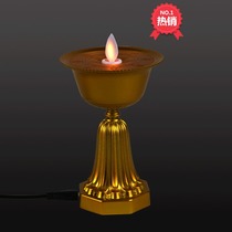 Taiwanese rechargeable butter lamp led plug-in Buddha lamp front long Ming lamp Tantric Buddhist supplies lamp