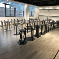 Xintiji custom dining table stand Dining table feet stainless steel dining table legs iron shelf fast food table bracket wholesale