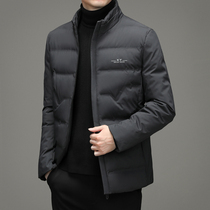 Stand collar dad mens coat cotton jacket short winter New thick old man cotton jacket casual middle-aged down cotton jacket