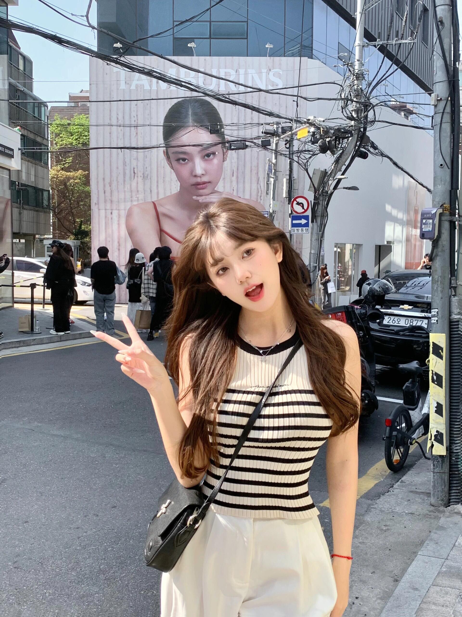 ANN ANDELMAN明星同款阔腿裤 休闲西裤高腰直筒设计拉长比例