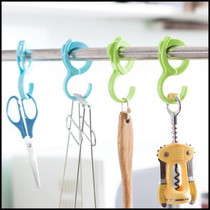 Hundred House S-shaped Hook Multi-use Card Hook Latch Hook Multi-function Hook Windproof No Trace Nail Drying Rod Hook