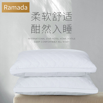 Ramada pillow pillow core Household single hotel adult feather velvet neck soft pillow household pair shoot two