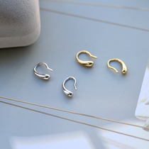 Sterling silver retro drop earrings female 2019 new super Korean version simple sleep without picking small earrings autumn and winter ear hook