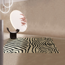 Heart zebra pattern European light luxury design home living room carpet bedroom room bedside carpet study tea table mat