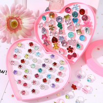 Childrens house ring toy girl princess small ring 3 female 4-5-6 year old child girl birthday gift