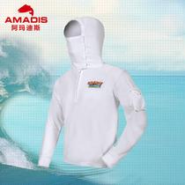 Amadeus cotton fishing sunscreen clothing summer outdoor breathable sunscreen long sleeve fishing clothing mens fishing clothing