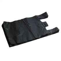 Red black garbage bag black pocket home office cleaning vest portable thick plastic small medium and large flat mouth