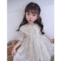61 Children White Snow Princess Dress Summer Dress Foreign Air Show Dress Dress Dress Fluffy Dress Girl Skirt Super Fairy